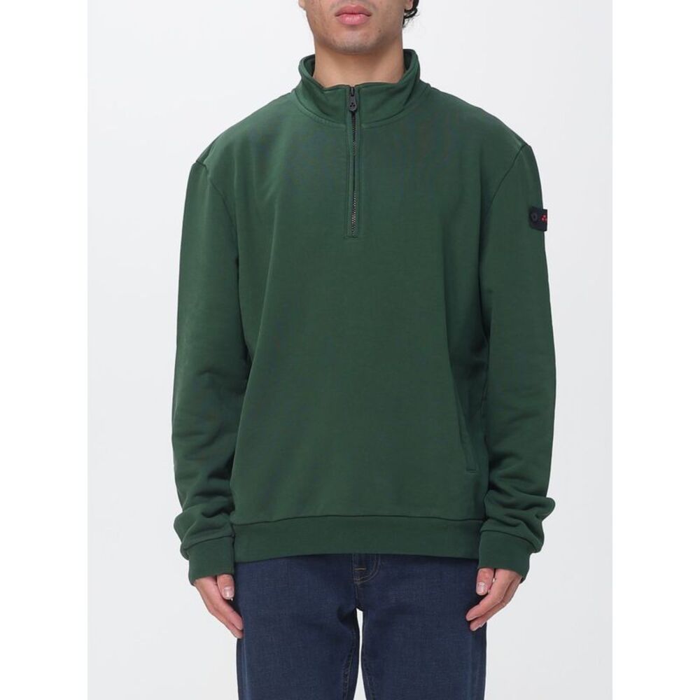 Peuterey Men High Neck Cotton Sweatshirt Peuterey With Half-Zip Closure